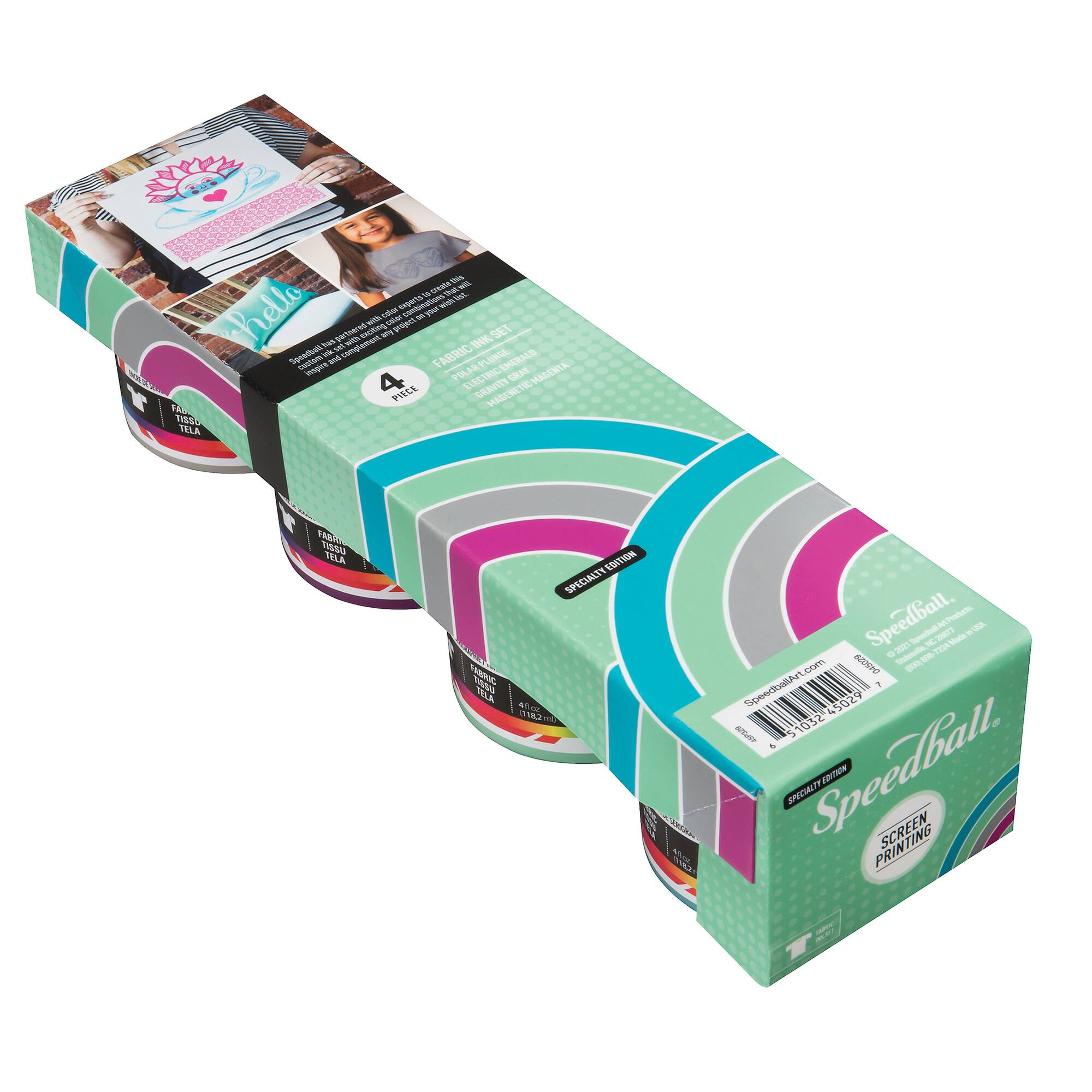 6 Packs: 4 ct. (24 total) Speedball® Energy Surge Screen Printing Inks